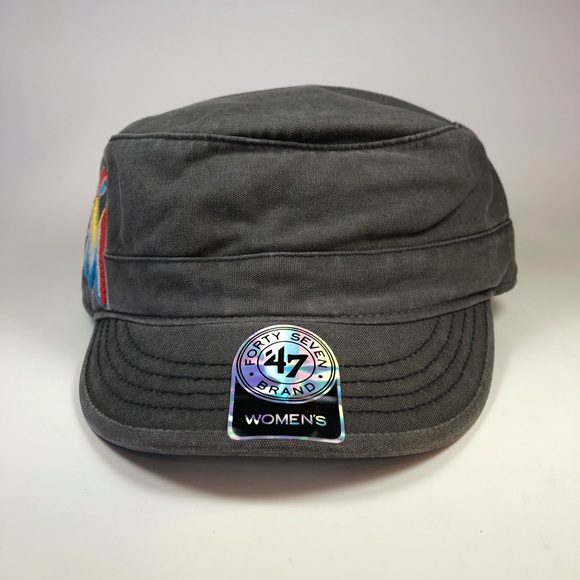 Miami Marlins Chic Cadet Military Adjustable Hat - Picture 2 of 6
